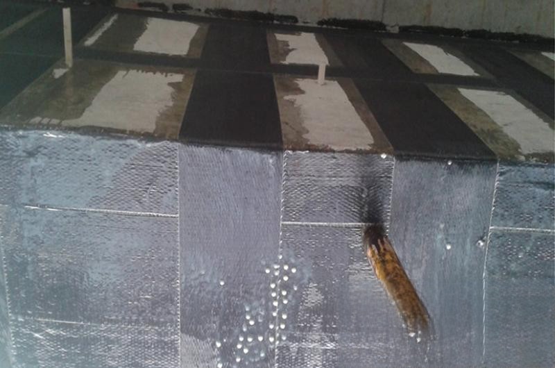 东阳楼板使用碳纤维加固